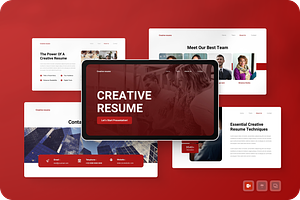 Modern Creative Resume Powerpoint, a Presentation Template by Annora Studio