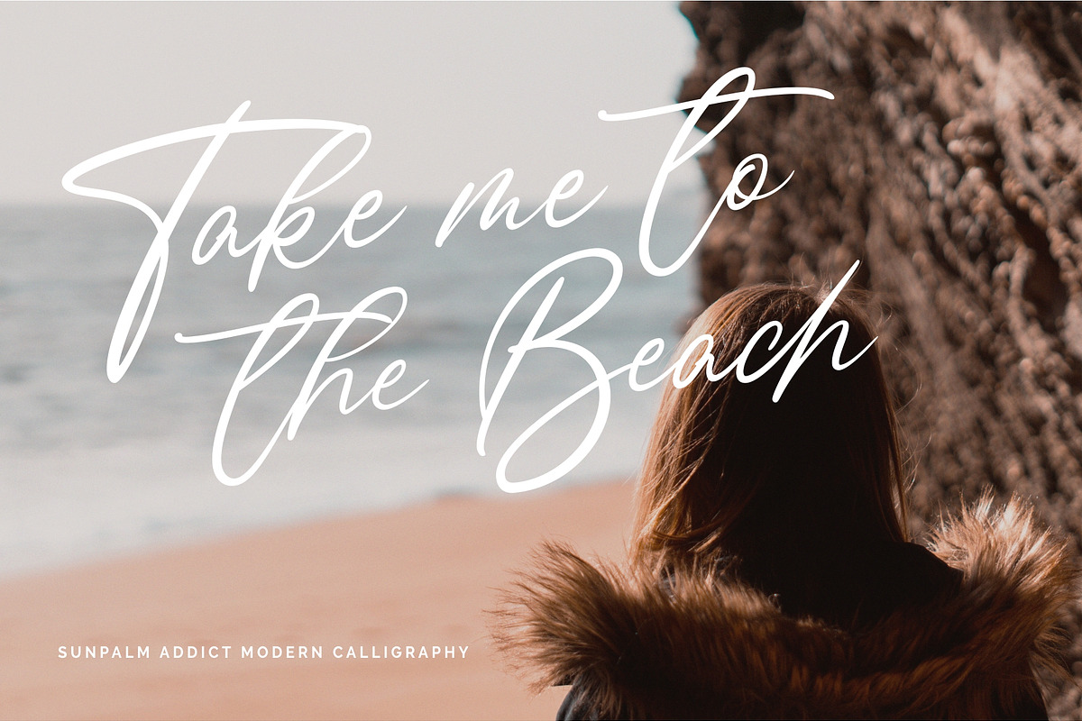 Sunpalm Addict | Modern Calligraphy, a Script Font by YdhraStudio (Photo 3 of 22)