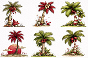 Palm Tree Watercolor Clipart, an Illustration by DreamArtGraphic (Thumbnail 4 of 8)
