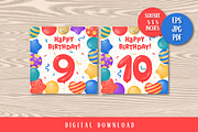 Happy Birthday Greeting Cards Square, a Card Template by AnnaViolet_store (Thumbnail 6 of 9)