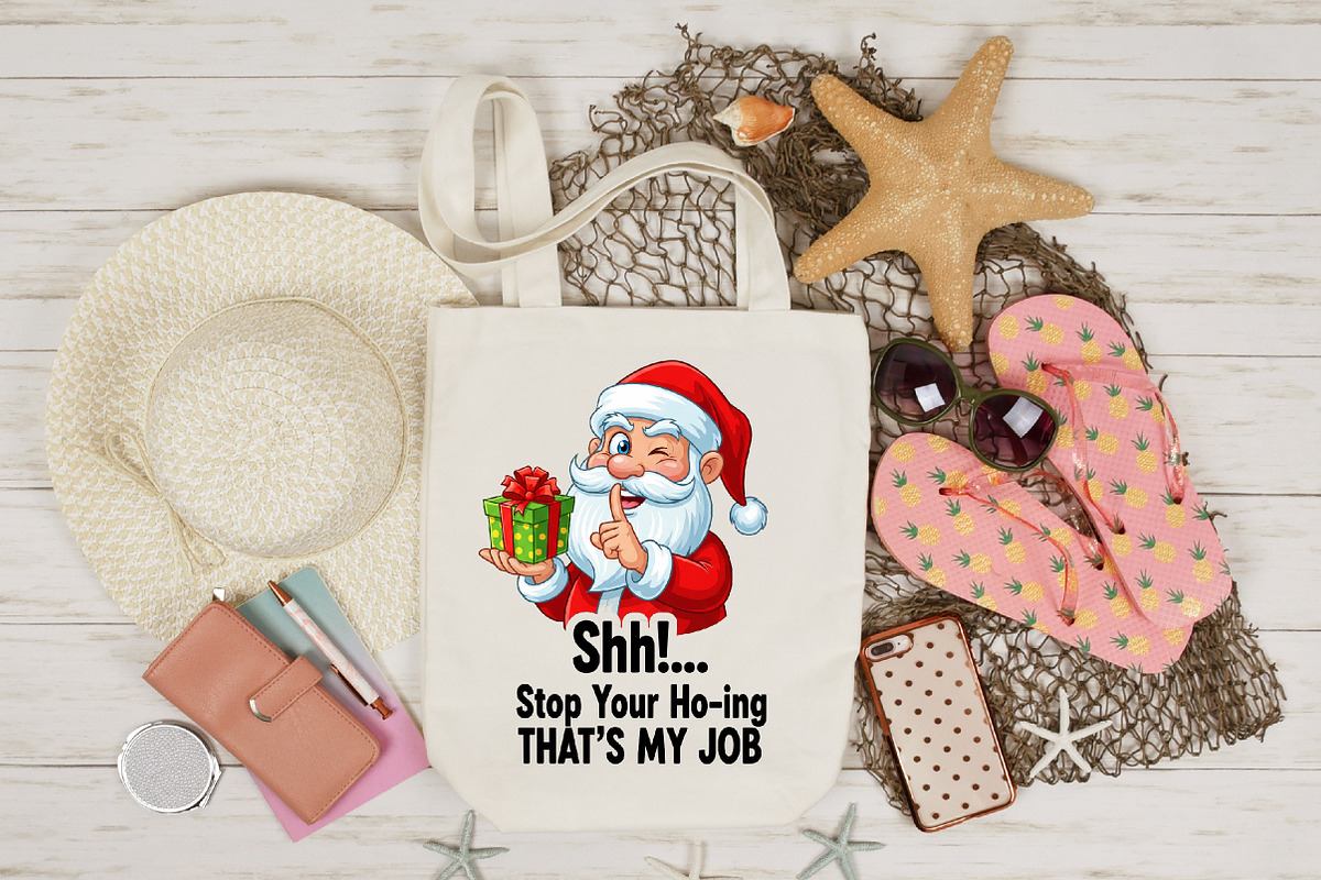 Christmas Santa Quotes Clipart, an Illustration by Designking (Photo 3 of 4)