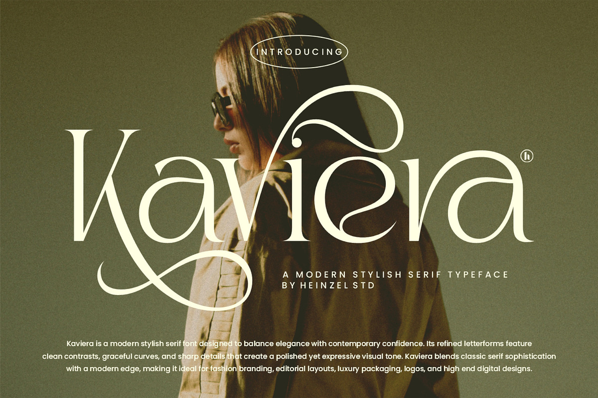 Kaviera Modern Stylish Serif Font, a Serif Font by Heinzel Std (Photo 1 of 17)