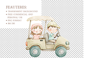 Safari Adventures watercolor clipart, an Illustration by MockupWizard (Thumbnail 6 of 7)