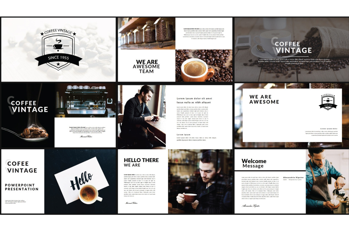Coffee Vintage Keynote Template, a Presentation Template by Defa Visual (Photo 2 of 11)