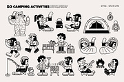 50 Camping Activities, an Illustration by monkik (Thumbnail 13 of 21)