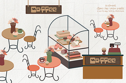 Coffee Shop 01 - Clipart & Vector