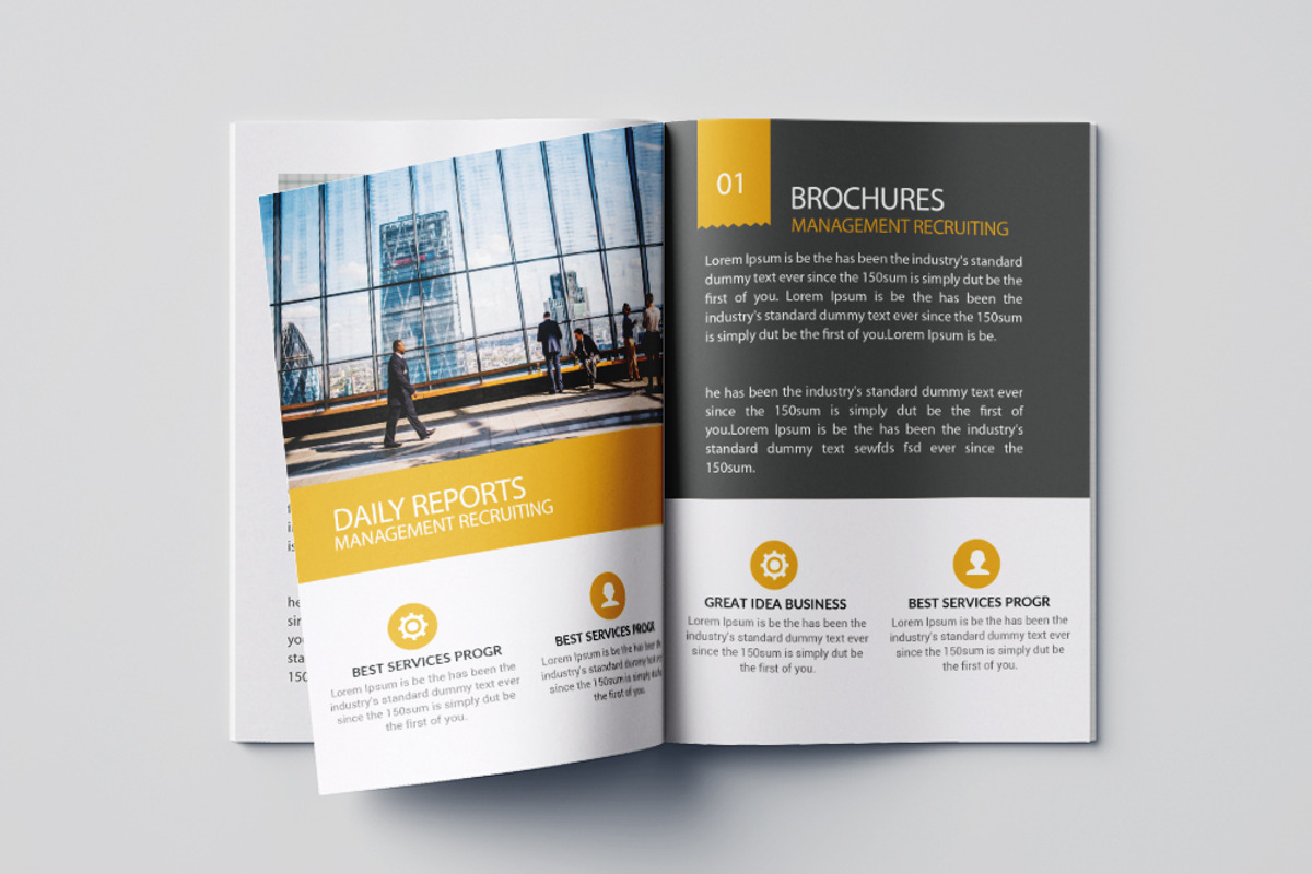 Business Catalogue Brochure 16 Pages, a Brochure Template by Psd Templates (Photo 7 of 9)