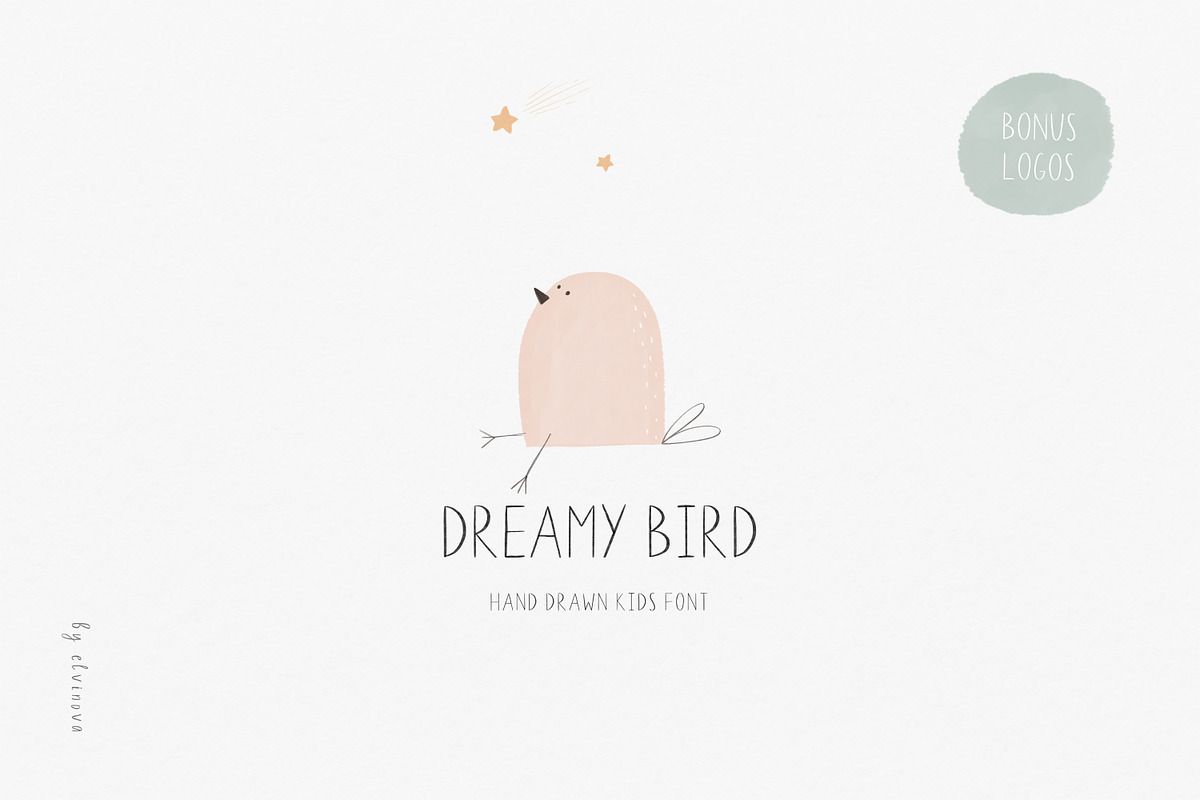 Kids cute font, a Sans Serif Font by elvinova (Photo 1 of 7)