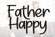 Father Happy | Script Font, a Script Font by Scratchones (Thumbnail 1 of 8)
