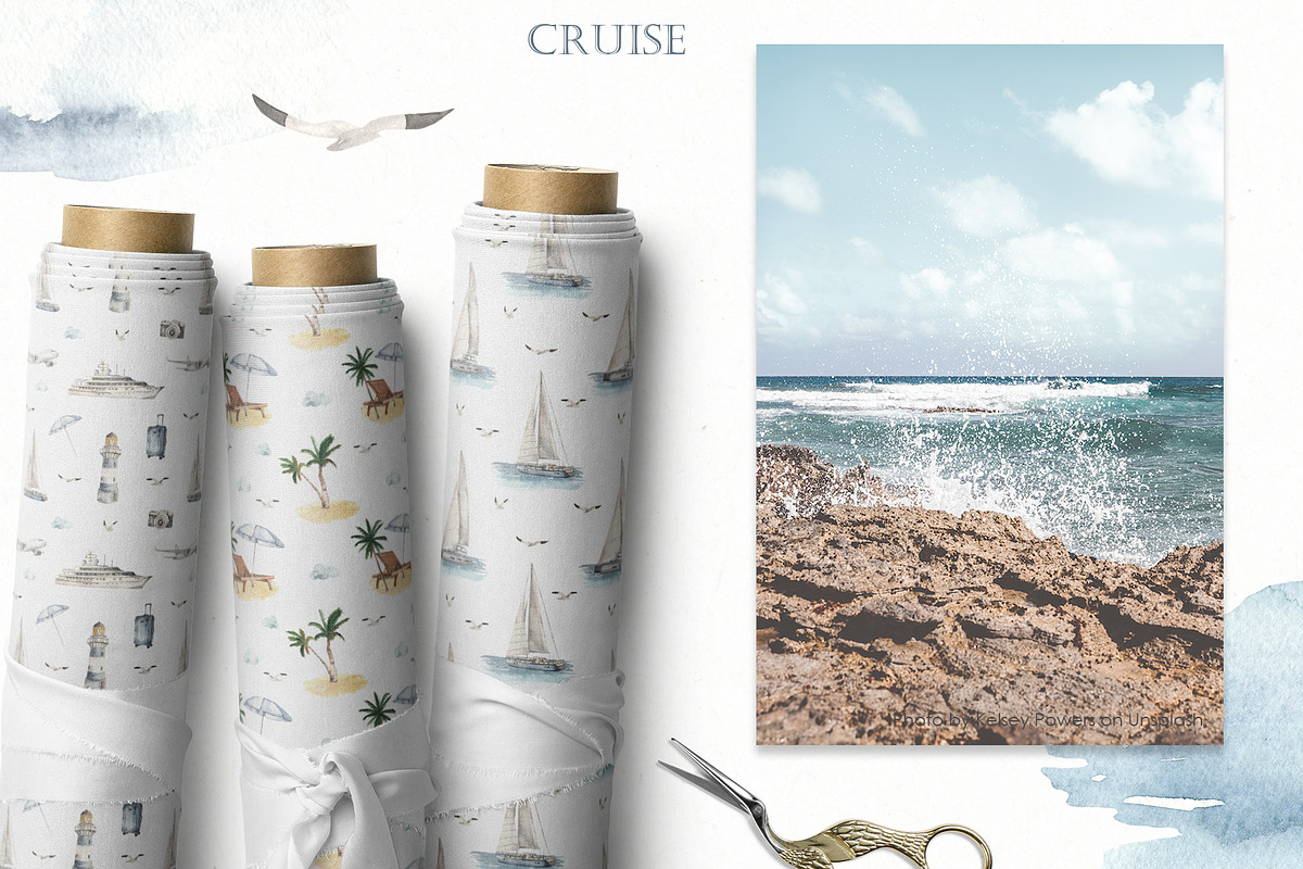 Cruise Watercolor collection, an Illustration by Marina Ermakova (Photo 10 of 11)