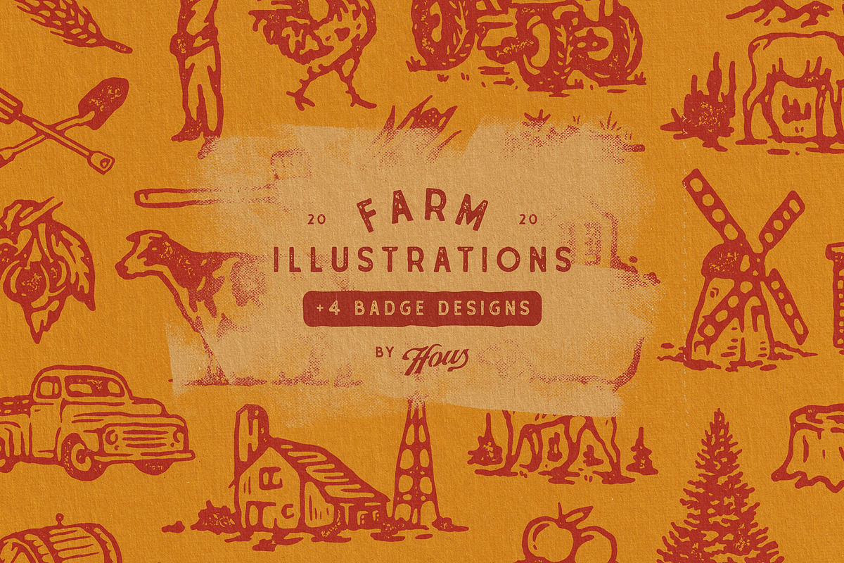 Farm Illustrations, an Illustration by Megflags (Photo 1 of 6)