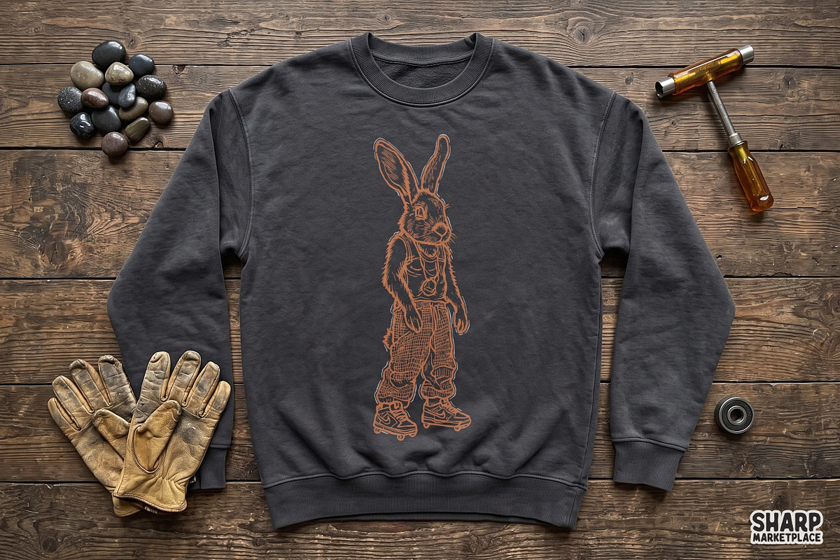 Rabbit Wearing Streetwear With, an Object Graphic by SharpMarketplace (Photo 3 of 4)