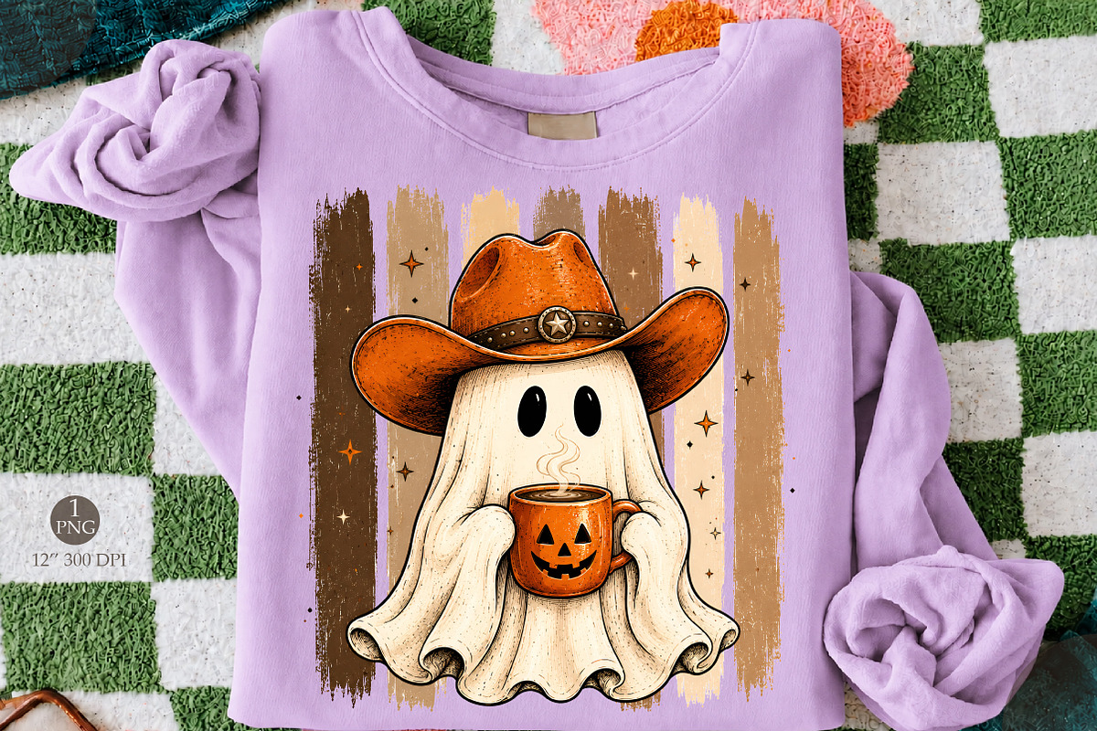 Cowboy Ghost PNG,Western Halloween, an Object Illustration by Libby Wishes (Photo 1 of 3)