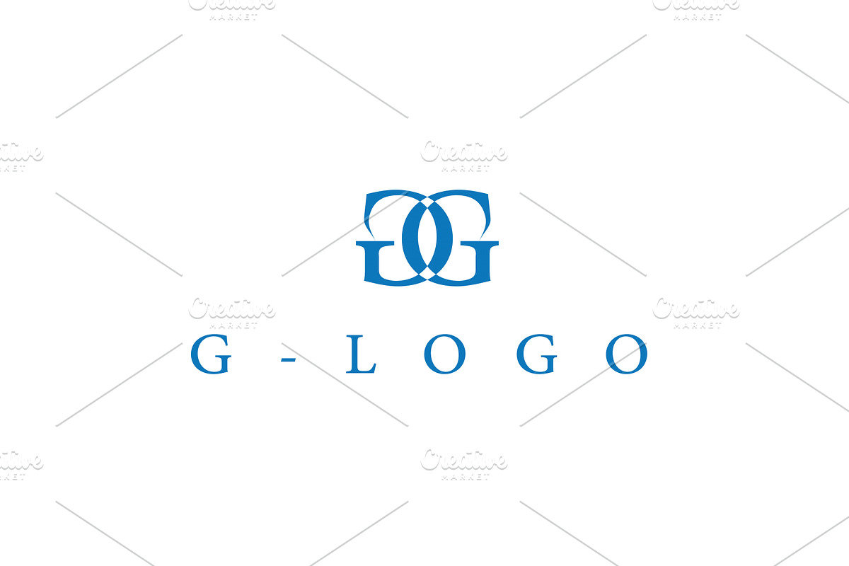 Elegant double G monogram, an Illustration by LogosDen