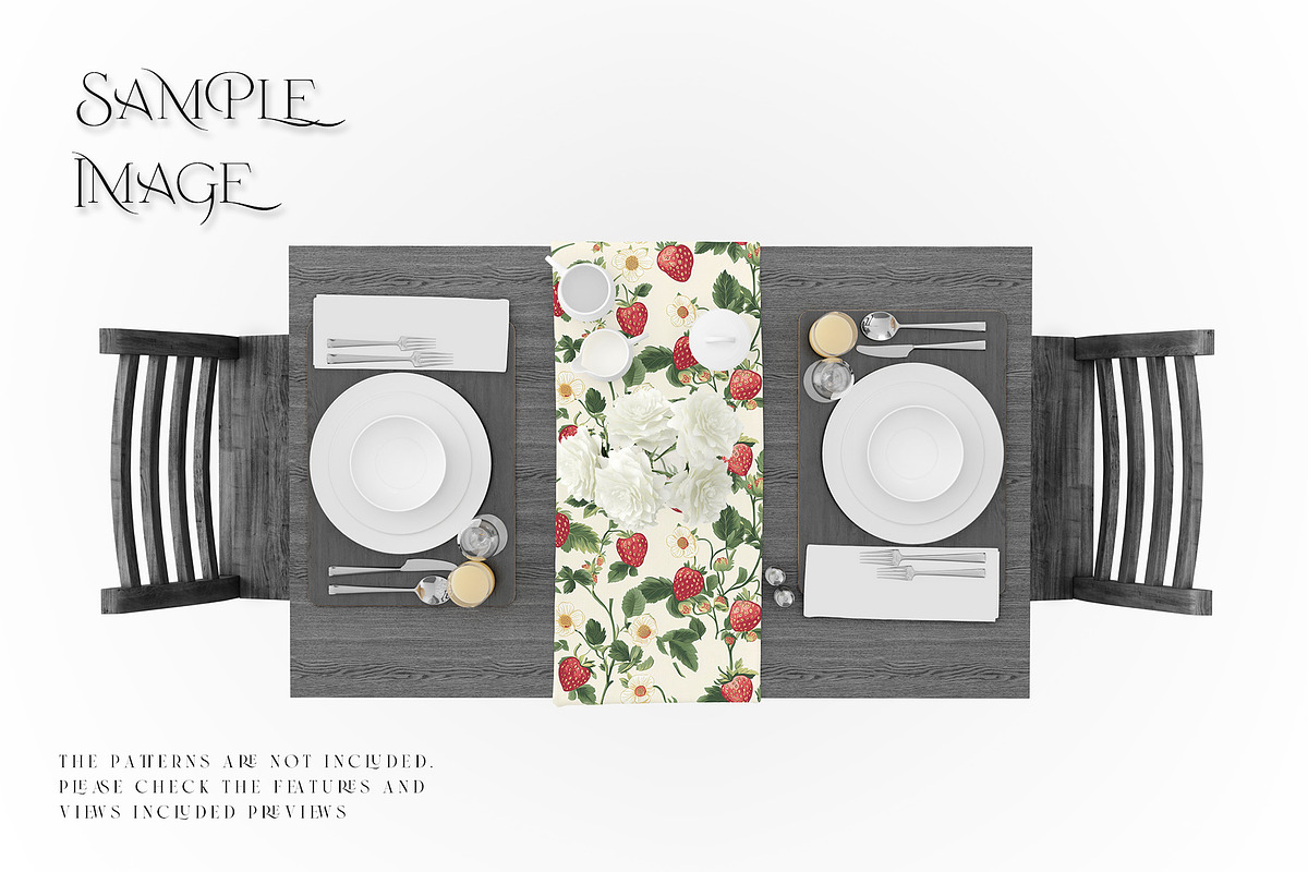 Tablecloth & Table Runner Mockups, a Household Mockup by mock-ups (Photo 14 of 21)