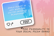 Darla Handwritten Script, a Script Font by Parker Creative (Thumbnail 4 of 5)