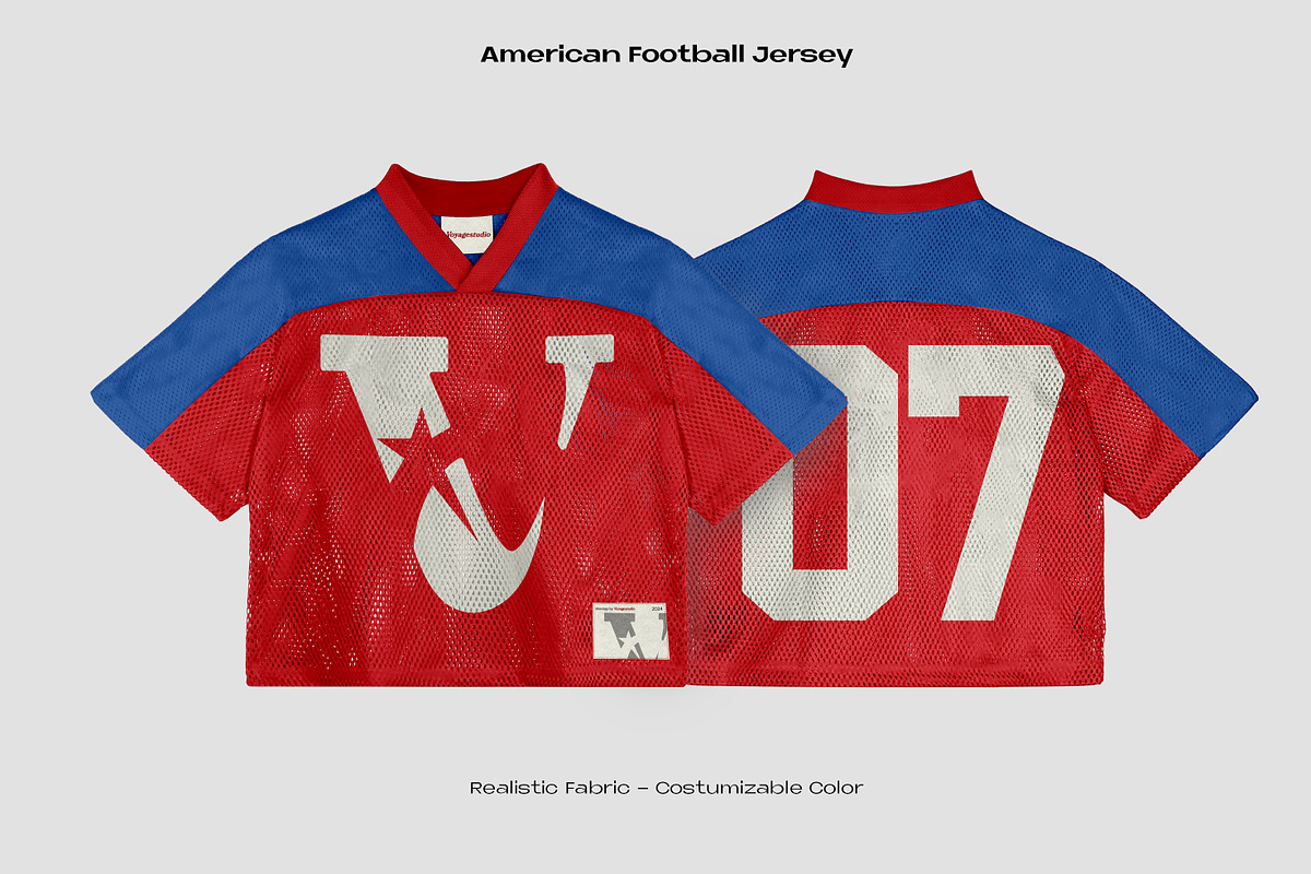 AMERICAN FOOTBALL JERSEY, an Apparel Mockup by Voyage Studio (Photo 1 of 4)