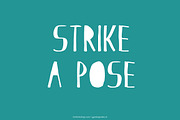 Strike a Pose handmade Font, a Sans Serif Font by Fun Font Shop (Thumbnail 1 of 2)