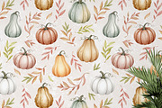 Autumn Pumpkins Seamless Pattern, a Pattern Graphic by Kreeya Art Shop (Thumbnail 5 of 13)