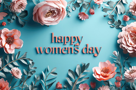 Happy women's day background, a Wallpaper Photo by Virgo Studio