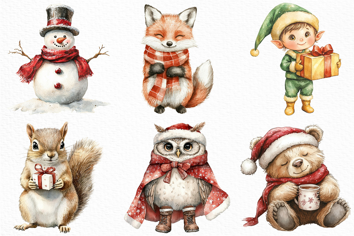 Christmas Characters Png, an Illustration by Craft Nest (Photo 4 of 6)