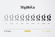 Shallota - Stylish Display Font, a Sans Serif Font by Ekahermawan (Thumbnail 2 of 13)
