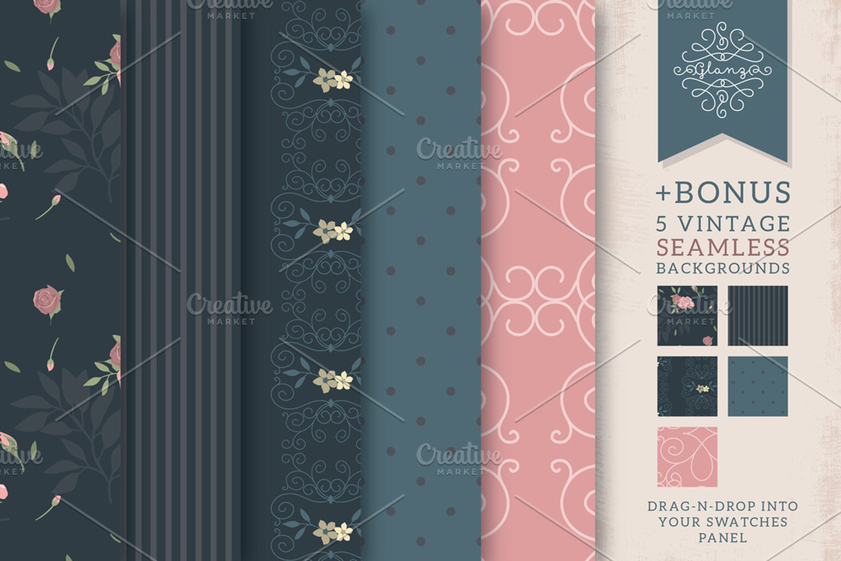 Vintage logo templates Vol 1, a Branding & Logo Template by Lisa Glanz (Photo 3 of 4)