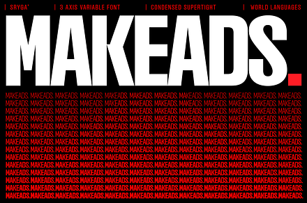 Makeads — Condensed Grotesk Font