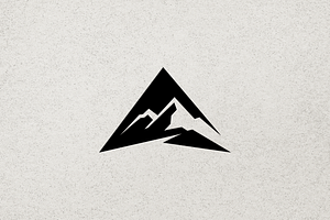 Minimalist Mountain Adventure Logo