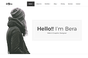 Minimal Portfolio Template – Berra, a Bootstrap Template by HasThemes (Thumbnail 1 of 2)
