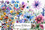 Dreamy Wildflowers Clipart, an Illustration by Markicha Art (Thumbnail 1 of 6)