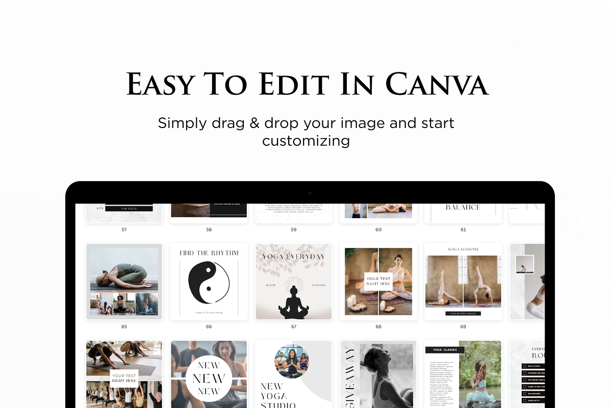 Yoga Templates Instagram in Canva, a Social Media Template by VeliusCreativeStudio (Photo 9 of 9)