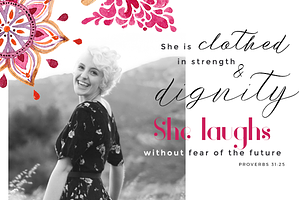 Woman/Christian Template Graphic