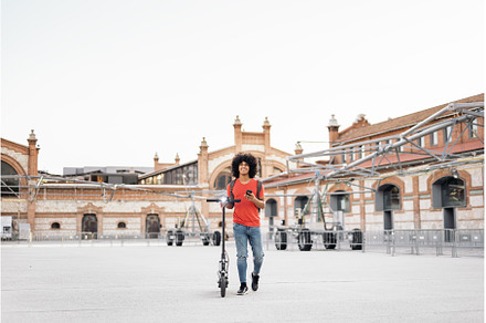 Young Afro American Boy Walking, a Person Photo by nunezimage