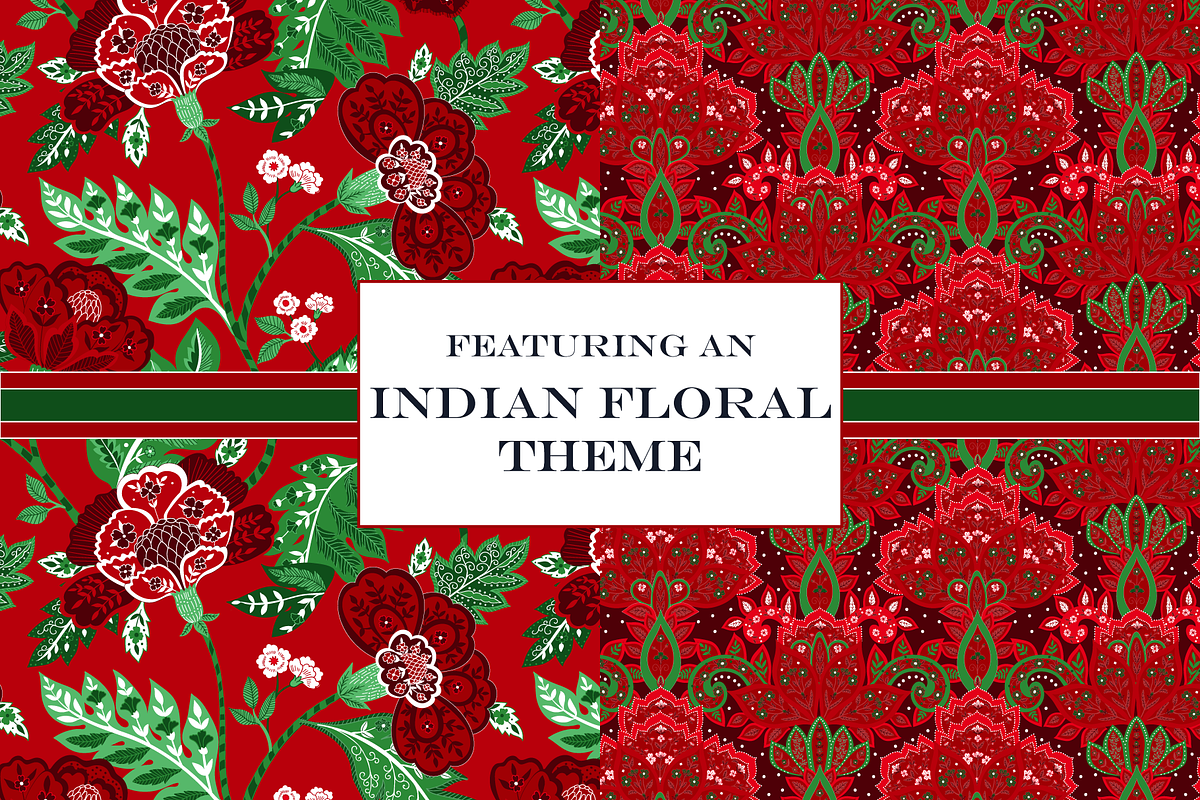 Christmas Boho Indian Patterns, a Pattern Graphic by RachelStudio (Photo 3 of 8)