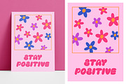 Cute floral poster, card designs set, a Decorative Illustration by Good Studio (Thumbnail 2 of 6)