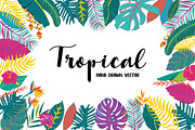 Fancy Tropical flower and leaf, a Decorative Illustration by MooBeer (Thumbnail 5 of 10)