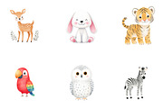 Cute animal clipart, a Seasonal Illustration by CreationArt (Thumbnail 4 of 4)