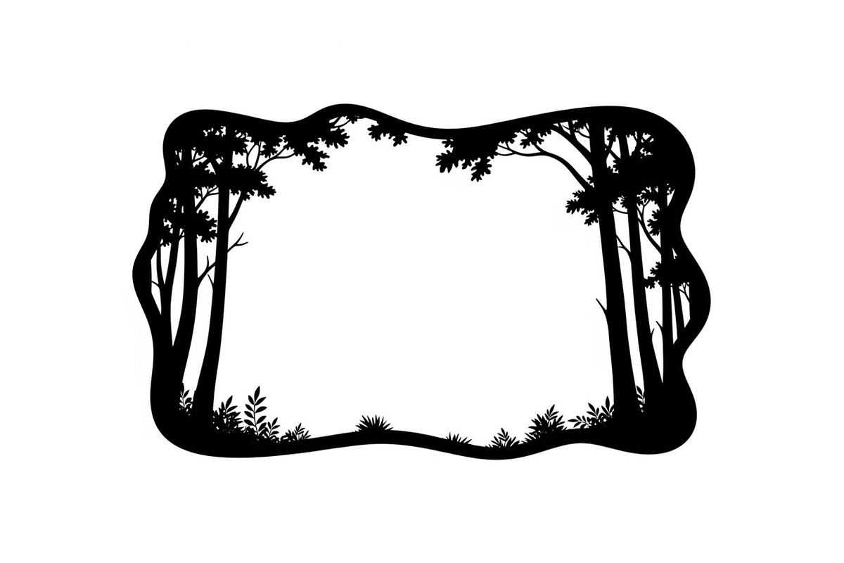 Decorative Nature Frame Silhouette, a Graphic by BIPLOB EXPERT (Photo 5 of 8)