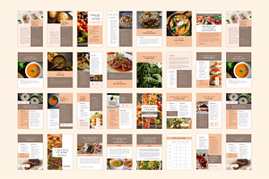 70 Cookbook Pages Templates Canva