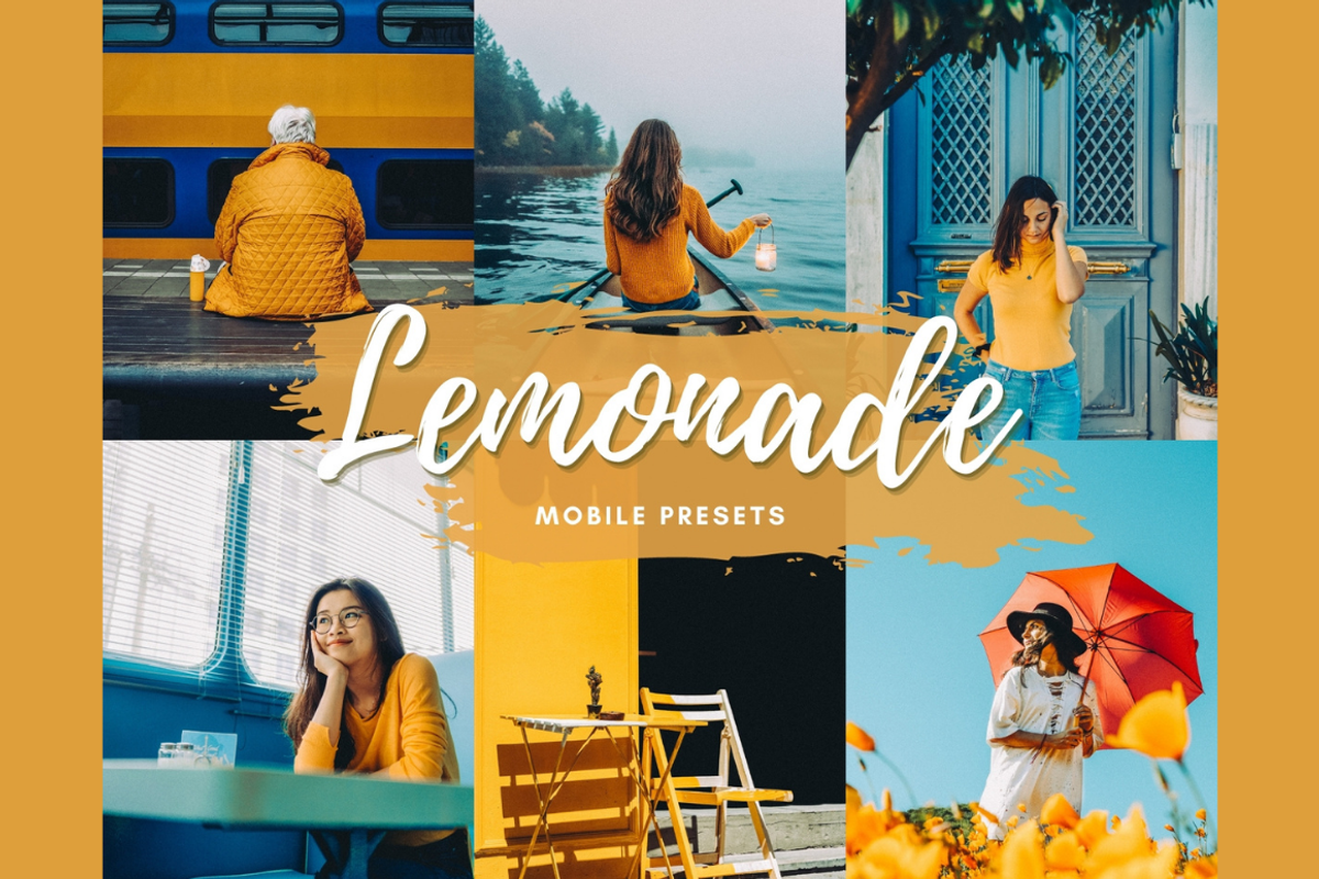 LEMONADE Mobile Lightroom Preset, an Action Add-On by 123PRESETS.COM