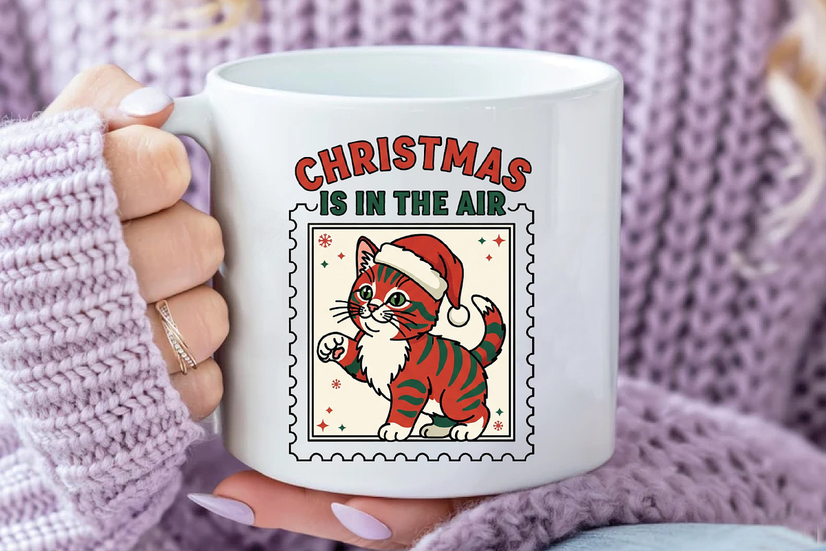Christmas postage stamp Christmas, an Illustration by Daily.Designs (Photo 4 of 5)