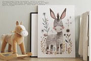 watercolor farm animal clipart set, an Animal Illustration by Pink Studio Art (Thumbnail 11 of 13)