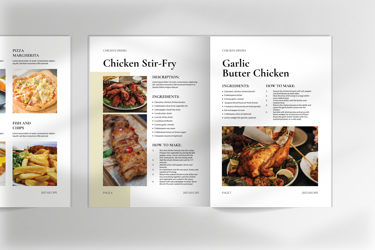 Cookbook & Recipe Book Template, a Magazine Template by Annora Studio (Photo 3 of 6)