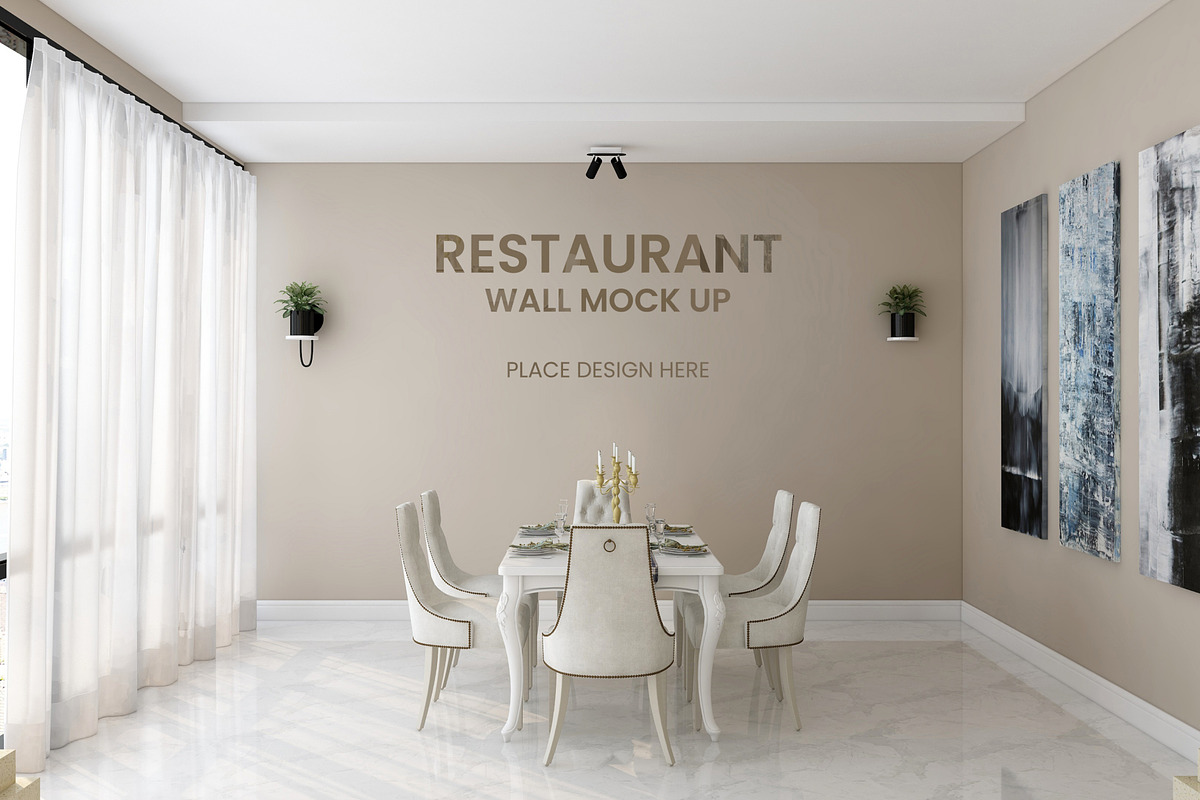 Cafe or Restaurant Wall Mockup, a Product Mockup by Ayy (Photo 13 of 15)