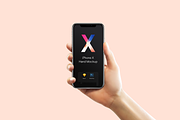 New iPhone X Hands Mockups, an iPhone Mockup by Pierre Borodin (Thumbnail 3 of 7)
