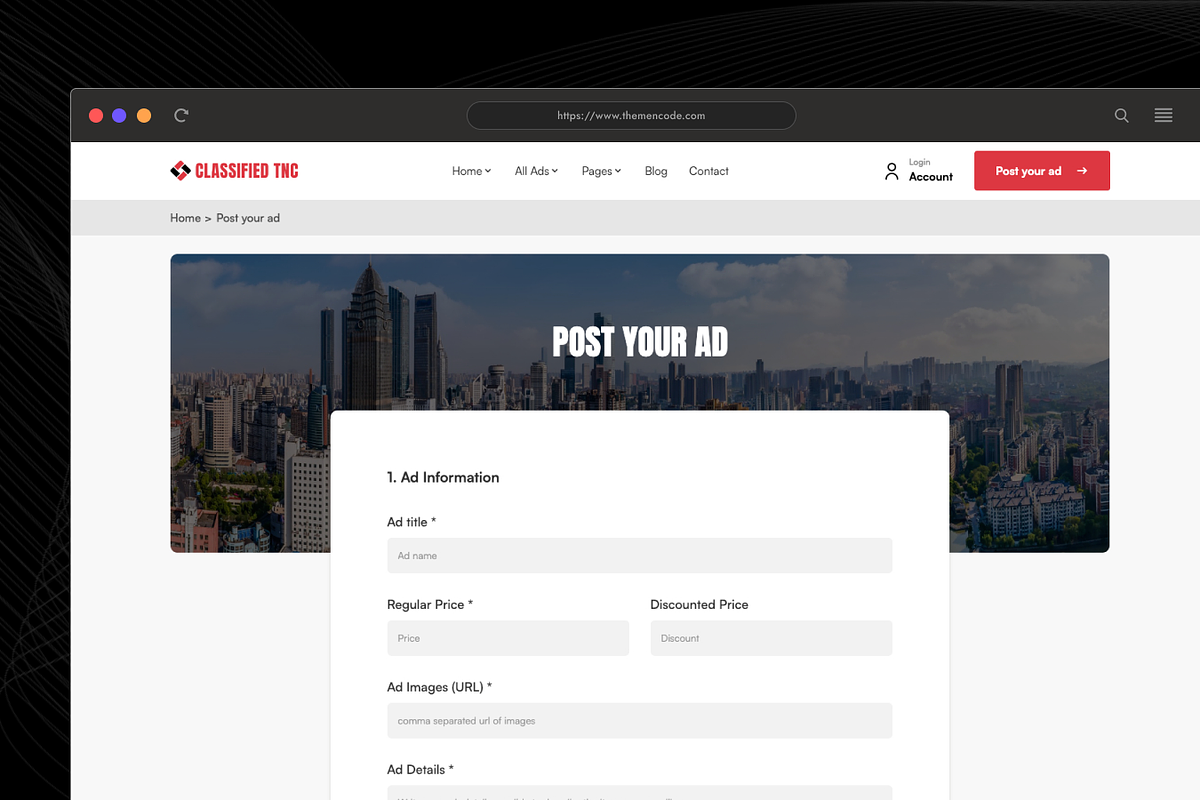 CLASSIFIED, Top Marketplace Template preview 4
