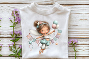 Whimsical Birthday Fairy Clipart, an Illustration by OK Design (Thumbnail 6 of 6)