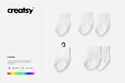 Baby Socks Mockup Set, a Product Mockup by creatsy4 (Thumbnail 7 of 8)