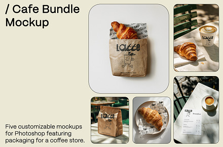 Cafe Bundle Mockup, a Packaging Mockup by Odd Lab